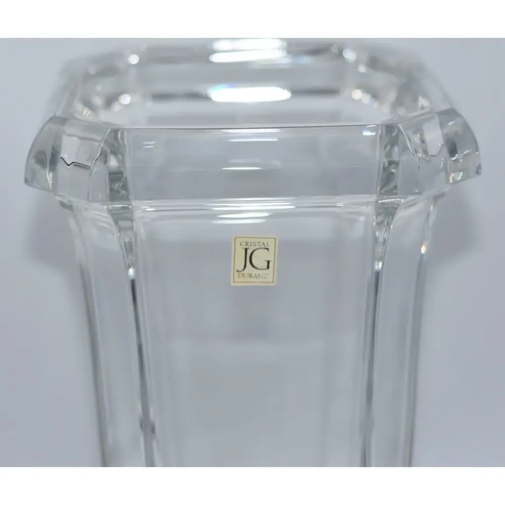 French Art Glass JG Durand Sparkling Fine Crystal Neo Classic 12